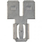 Panduit Terminal Connector - 100 Pack - 1 x Quick Disconnect - Metallic - TAA Compliance D-250A-C