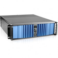 iStarUSA 3U High Performance Rackmount Chassis with 600W Redundant Power Supply - Rack-mountable - Black, Blue - SECC, Aluminum Alloy - 3U - 7 x Bay - 4 x 2.36", 3.15" x Fan(s) Installed - 2 x 600 W - Power Supply Installed - EATX, ATX, Micro AT