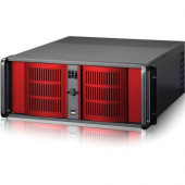 iStarUSA D Storm D-400 Rackmount Enclosure - Rack-mountable - Black, Red - 4U - 7 x Bay - 2 x Fan(s) Installed - ATX, &micro;ATX Motherboard Supported - 35 lb - 3 x Fan(s) Supported - 4 x External 5.25" Bay - 1 x External 3.5" Bay - 2 x Inte