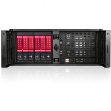 iStarUSA D Storm D-407P-DE6 System Cabinet - Rack-mountable - Black, Red - Zinc-coated Steel, Plastic - 4U - 11 x Bay - 1 x Fan(s) Installed - ATX, EATX, Micro ATX Motherboard Supported - 2 x Fan(s) Supported - 3 x External 5.25" Bay - 7 x External 3