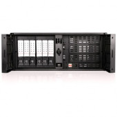 iStarUSA D Storm D-407P-DE6 System Cabinet - Rack-mountable - Black, Silver - Zinc-coated Steel, Plastic - 4U - 11 x Bay - 1 x Fan(s) Installed - ATX, EATX, Micro ATX Motherboard Supported - 2 x Fan(s) Supported - 3 x External 5.25" Bay - 7 x Externa