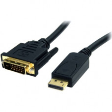 Startech.Com DisplayPort To DVI Cable - 6 ft / 2m - Passive - 1080p - DP to DVI Cable - DisplayPort Adapter Cable - DisplayPort Male - DVI-D (Single-Link) Male Digital Video - 6ft - Black - RoHS Compliance DP2DVI2MM6