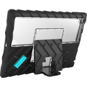 Gumdrop DropTech Rugged iPad 6th Gen Case - For Apple iPad (5th Generation), iPad (6th Generation) Tablet - Clear, Black - Scratch Resistant, Drop Resistant, Shock Absorbing, Smudge Resistant, Spill Resistant - Reinforced Rubber DT-APRIPAD6G-BLK