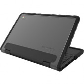 Gumdrop DropTech Lenovo 500e Case - For Lenovo Chromebook - Transparent, Black - Drop Proof, Shock Resistant - Polycarbonate, Silicone DT-L500E-BLK