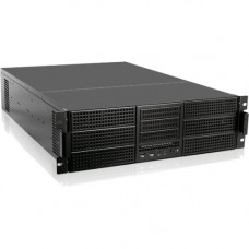 iStarUSA 3U E-ATX 6 x 5.25" Bays Rackmount Chassis with 800W Redundant Power Supply - Rack-mountable - Black - Aluminum, Zinc-coated Steel - 3U - 9 x Bay - 6 x 2.36", 3.15" x Fan(s) Installed - 800 W - Power Supply Installed - EATX, ATX, Mi