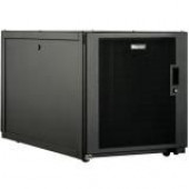 Panduit Enterprise Rack Cabinet - For Server - 12U Rack Height - Floor Standing - Black - TAA Compliance E6212B1FP