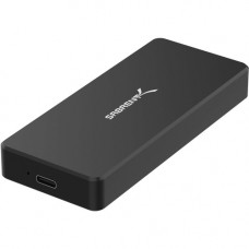 Sabrent EC-NVME -BLK Drive Enclosure External - Black - 1 x SSD Supported - 1 x Total Bay - M.2 - USB 3.1 Type C - Aluminum EC-NVME-BLK-PK10