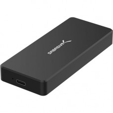 Sabrent EC-NVME-BLK Drive Enclosure M.2, PCI Express - USB 3.1 Type C Host Interface - UASP Support External - Black - 1 x SSD Supported - Aluminum EC-NVME-BLK