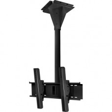 Peerless -AV ECMU-04-I Ceiling Mount for Flat Panel Display - 32" to 65" Screen Support - 200 lb Load Capacity - Steel, Stainless Steel - Black - TAA Compliance ECMU-04-I