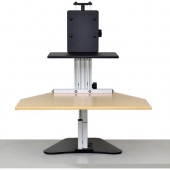 Ergo Desktop Kangaroo Sit and Stand Workstation Maple Minimally Assembled - 15 lb Load Capacity - 1 x Shelf(ves) - 16.5" Height x 24" Width - Desktop - Solid Steel - Maple ED-KA-MAP-5B