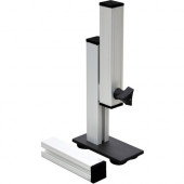 Ergo Desktop Extra Stabilization Leg for Sit and Stand Workstation - 12" Length x 6" Width x 4" Height - Silver ED-LG