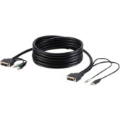 Belkin TAA DVI/USB/AUD SKVM CBL, DVI-D M/M; USB A/B, 6&#39;&#39; - 6 ft KVM Cable for Computer, Server, KVM Switch, Keyboard/Mouse - First End: 1 x DVI-D (Dual-Link) Male Digital Video, First End: 1 x Type A Male USB, First End: 1 x Mini-phone Mal