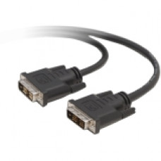 Belkin DVI-D DUAL LINK CABLE * DVI-D(M-DL)/(M-DL); 3&#39;&#39; - 2.95 ft DisplayPort/DVI Video Cable for Video Device - First End: 1 x DVI-D (Dual-Link) Male Digital Video - Second End: 1 x DVI-D (Dual-Link) Male Digital Video - Shielding - Gold P