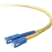 Belkin Fiber Optic Duplex Patch Cable - SC Male - SC Male - 49.21ft - Yellow F2F80277-15M