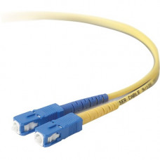 Belkin Fiber Optic Duplex Patch Cable - SC Male - SC Male - 49.21ft - Yellow F2F80277-15M