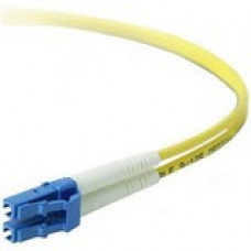 Belkin Fiber Optic Duplex Patch Cable - 82.02 ft Fiber Optic Network Cable - First End: 2 x LC Male - Second End: 2 x LC Male - Patch Cable - Yellow F2F802LL-25M