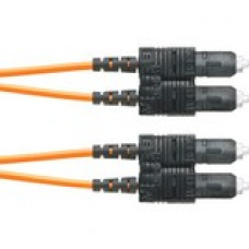 Panduit Fiber Optic Duplex Patch Network Cable - 88.58 ft Fiber Optic Network Cable for Network Device - First End: 2 x SC Male Network - Second End: 2 x SC Male Network - Patch Cable - 50/125 &micro;m - Orange - 1 Pack F623RSNSNSNM027