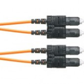 Panduit Fiber Optic Duplex Patch Network Cable - 124.67 ft Fiber Optic Network Cable for Network Device - First End: 2 x SC Male Network - Second End: 2 x SC Male Network - Patch Cable - 50/125 &micro;m - Orange - 1 Pack F623RSNSNSNM038