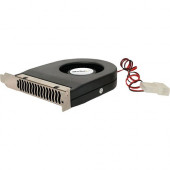 Startech.Com Expansion Slot Rear Exhaust Cooling Fan with LP4 Connector - PC Case Exhaust Fan/Video Card Cooler Fan - System fan kit - 8.27" Maximum Fan Diameter - 51.6 gal/min Maximum Airflow - 2200 rpm - Ball Bearing - 4-pin LP4 Male, 4-pin LP4 Fem