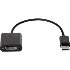 HP DisplayPort to DVI-D Adapter - DisplayPort Male, DVI-D Female - 7.5" FH973AA