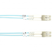 Black Box Fiber Optic Duplex Patch Network Cable - 13.12 ft Fiber Optic Network Cable for Network Device - First End: 2 x LC Male Network - Second End: 2 x LC Male Network - Patch Cable - 50/125 &micro;m - Aqua FO10G-004M-LCLC