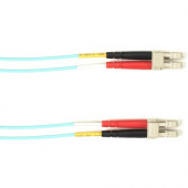 Black Box Fiber Optic Duplex Patch Network Cable - 9.80 ft Fiber Optic Network Cable for Network Device - First End: 2 x LC Male Network - Second End: 2 x LC Male Network - 10 Gbit/s - Patch Cable - LSZH - 50/125 &micro;m - Aqua - TAA Compliant - TAA 