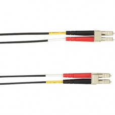 Black Box Colored Fiber OM4 50/125 Multimode Fiber Optic Patch Cable - OFNR PVC - 6.56 ft Fiber Optic Network Cable for Network Device - First End: 2 x LC Male Network - Second End: 2 x LC Male Network - 10 Gbit/s - Patch Cable - OFNR - 50/125 &micro;