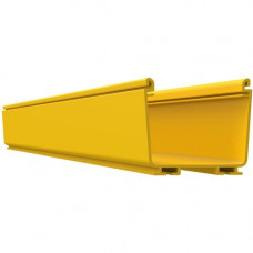 Panduit Cable Channel - Yellow - 2 Pack - Polyvinyl Chloride (PVC) - TAA Compliance FR4X4YL2