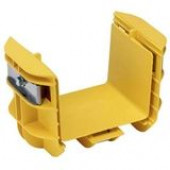 PANDUIT 4x4 FiberRunner QuikLock Coupler - Coupler - Yellow - 1 Pack - TAA Compliance FRBC4X4YL