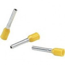 Panduit Electric Wire Ferrule - 500 - Yellow - Polypropylene, Copper, Polypropylene - TAA Compliance FSD73-6-D