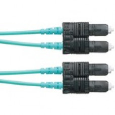 Panduit Fiber Optic Duplex Network Cable - 154.20 ft Fiber Optic Network Cable for Network Device - First End: 2 x SC Male Network - Second End: 2 x SC Male Network - Patch Cable - Aqua - 1 Pack - TAA Compliance FX23PSNSNSNM047