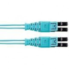 Panduit Opti-Core Fiber Optic Duplex Network Cable - 39.37 ft Fiber Optic Network Cable for Network Device - First End: 2 x LC Male Network - Second End: 2 x LC Male Network - Patch Cable - 50/125 &micro;m - Aqua - 1 Pack FZ2ELQ1Q1SNM012