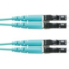 Panduit Fiber Optic Duplex Patch Network Cable - Fiber Optic for Network Device - Patch Cable - 150.92 ft - 1 Pack - 2 x LC Male Network - 2 x LC Male Network - Aqua FX2ERLNLNSNM046