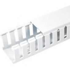 Panduit Cable Guide Wiring Duct - White - 6 Pack - Polyvinyl Chloride (PVC) - TAA Compliance G3X2WH6