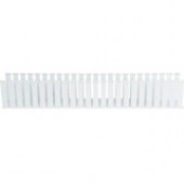 Panduit Cable Guide Wiring Duct - White - 6 Pack - Polyvinyl Chloride (PVC) - TAA Compliance G3X4WH6