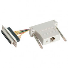 Startech.Com DB25 to RJ45 Modular Adapter - Serial adapter - DB-25 (F) - RJ-45 (F) - 1 x DB-25 Female - 1 x RJ-45 Female - Gray GC258FF