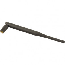 Taoglas GW.71 2.4/5.8GHz 5dBi Dipole Antenna, RP-SMA(M) Hinged - 2.40 GHz, 4.90 GHz to 2.50 GHz, 5.80 GHz - 5.5 dBi - Wireless Data Network - Black - Omni-directional - RP-SMA Connector GW.71.5153