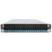 Intel Server Chassis H2224XXLR3 - Rack-mountable - 2U - 24 x Bay - 2130 W - Power Supply Installed - 24 x Internal 2.5" Bay H2224XXLR3