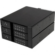 Startech.Com 3 Bay Aluminum Trayless Hot Swap Mobile Rack Backplane for 3.5in SAS II/SATA III - 6 Gbps HDD - 3 x HDD Supported - 3 x 3.5" Bay - Aluminum HSB3SATSASBA