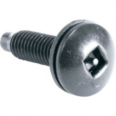 Middle Atlantic Products Guardian HSK Square Post Security Rack Screw - Rack Screw - 10 - 0.75" - Black - 100 / Pack HSK