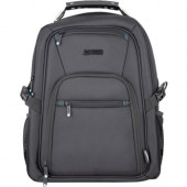 Urban Factory Carrying Case (Backpack) for 17.3" Notebook - Black - Water Resistant - Steel Handle, Nylon - Shoulder Strap, Handle, Chest Strap - 13.6" Height x 19.9" Width x 7.3" Depth HTB17UF