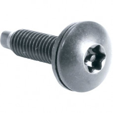 Middle Atlantic Products Guardian HTX Star Post Security Rack Screw - Rack Screw - 10 - 0.75" - Black - 50 / Pack HTX