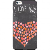 CENTON OTM iPhone 6 Plus Black Matte Case Hipster Collection, Hearts - iPhone 6 Plus - Black - Hearts - Matte IP6PV1BM-HIP-02