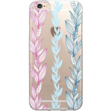 CENTON OTM Floral Prints Clear Phone Case, Seaweed - iPhone 6/6S - For iPhone 6, iPhone 6S - Seaweed - Clear - Wear Resistant, Tear Resistant IP6V1CLR-FLR-06