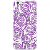 CENTON OTM iPhone 6 White Glossy Case New Age Collection,Swirls,Amethyst - For Apple iPhone 6 Smartphone - Amethyst - Black - Glossy IP6WG-AGE-02V4