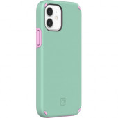 Incipio Duo for iPhone 12 & iPhone 12 Pro - For Apple iPhone 12, iPhone 12 Pro Smartphone - Candy Mint, Pink - Soft-touch - Bump Resistant, Drop Resistant, Impact Resistant, Bacterial Resistant, Scratch Resistant, Discoloration Resistant, Fungus Resis