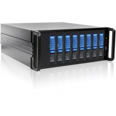 Istarusa RAIDage JAGE480HDBL-DE Drive Enclosure 12Gb/s SAS, SATA/600 - Mini-SAS HD Host Interface - 4U Rack-mountable - Black, Blue - Hot Swappable Bays - 8 x HDD Supported - 8 x 3.5" Bay - SECC JAGE480HDBL-DE