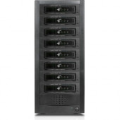 Istarusa RAIDage JAGE9BT8HD-T7DE Drive Enclosure 12Gb/s SAS, SATA/600 - Mini-SAS HD Host Interface Tower - Black - Hot Swappable Bays - 8 x HDD Supported - 8 x 2.5"/3.5" Bay - Steel JAGE9BT8HD-T7DE