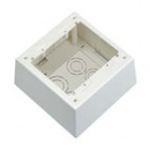 PANDUIT Pan-Way Low Voltage Surface Mount Box - 2-gang - Off-white - RoHS, TAA Compliance JBP2DIW