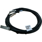 HPE X240 QSFP28 4xSFP28 5m Direct Attach Copper Cable - 16.40 ft QSFP28/SFP28 Network Cable for Network Device, Switch - First End: 1 x QSFP28 Male Network - Second End: 4 x SFP28 Male Network - 100 Gbit/s - 1 JL284A